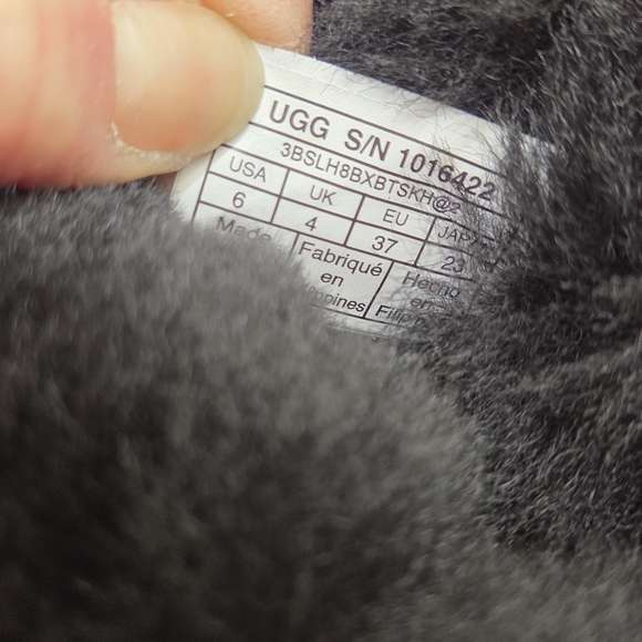 UGG Black Shearling Ankle Boots - Picture 9 of 11